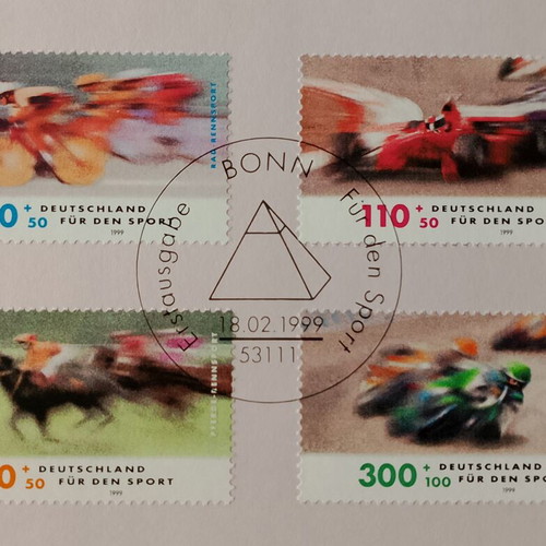 German stamps 1999 with Bonn first day cover cancellation