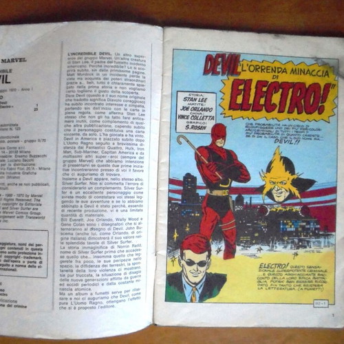 Daredevil #2 Italian edition 1970 used