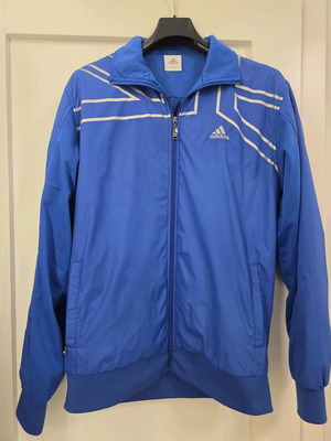 Adidas jacket slim fit blue like new, size XXXL