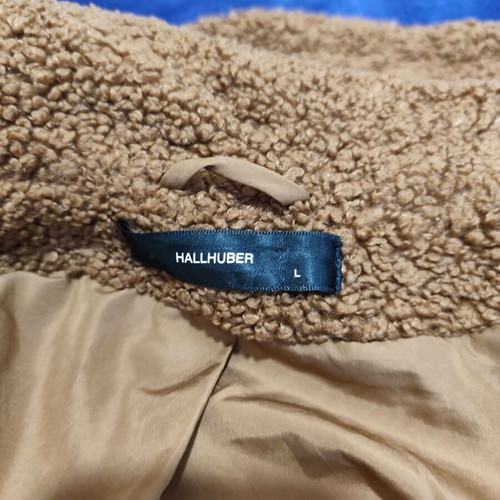 Teddy Hallhuber coat like new, brown, size L XL