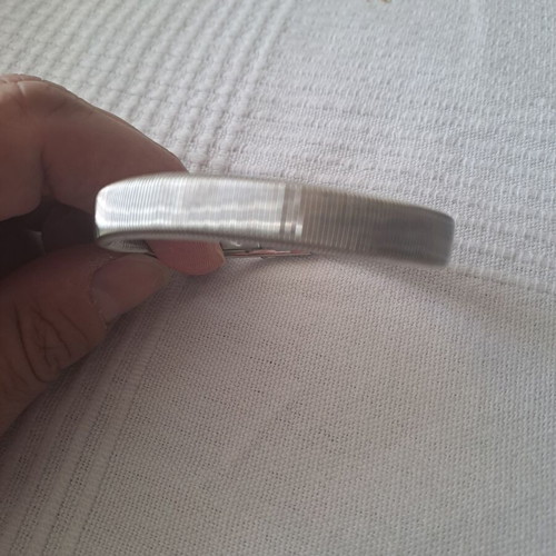 Unisex elastic bracelet like new, silver
