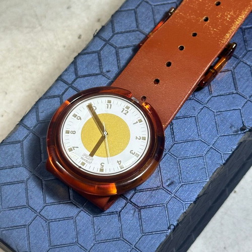 Vintage Pop Swatch Dile PWC104 1990 watch used, Swiss made