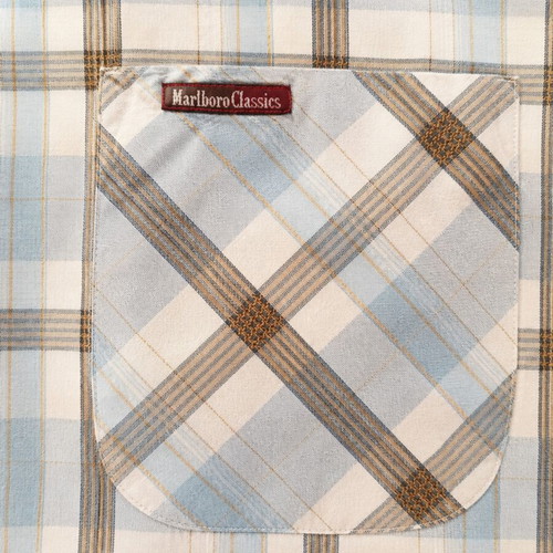 Marlboro Classic men's shirt XL like new, lightweight plaid