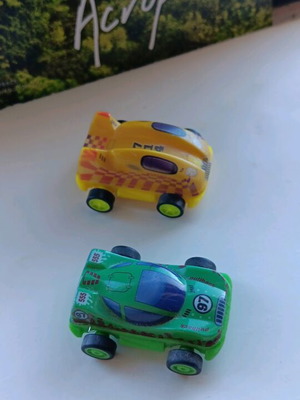 Kinder Racing Toy Cars 90s used, set of 2