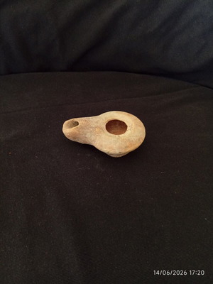 Decorative handmade oil lamp used