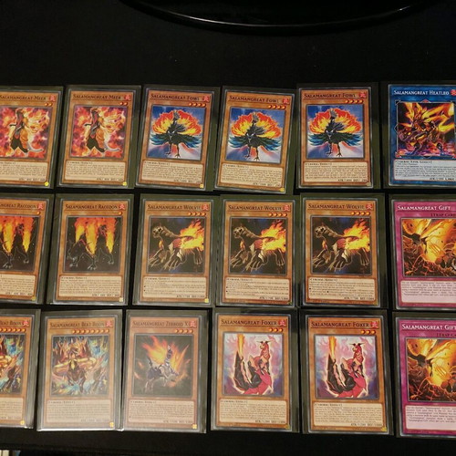 Salamangreat cards like new, set of 18 Yu-Gi-Oh
