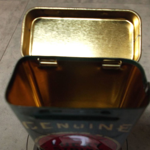 Metal Lucky Strike aluminum tobacco tin 1990s used
