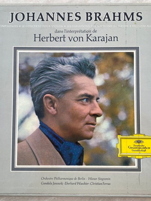 Brahms - Karajan collectible numbered LP box set used, classical