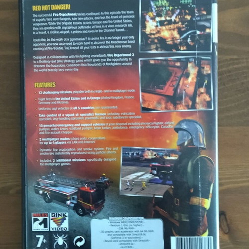 Fire Department 3 PC used game in good condition