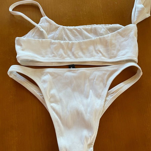 Nadia Rapti bikini size M like new, white, with bustier