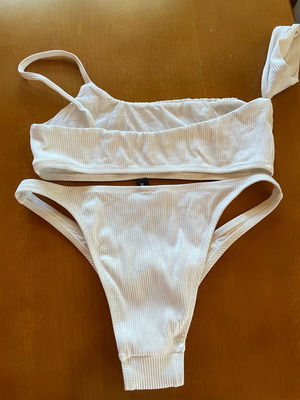 Nadia Rapti bikini size M like new, white, with bustier