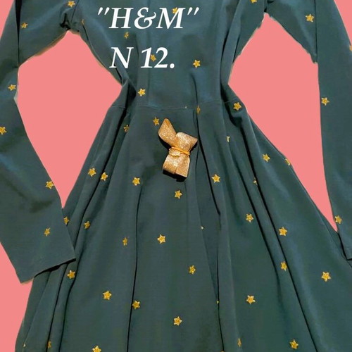 H&M dresses like new, pack of 3 pieces size 12-14, multicolor