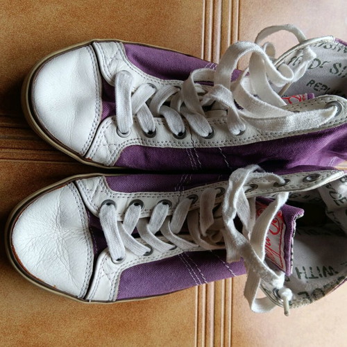 Replay fabric ankle boots used, size 38, purple