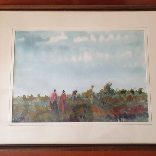 Painting by Vasilis Mavrogiannis used with minor frame damage