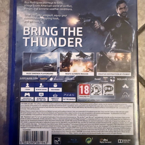 Just Cause 4 PS4 like new