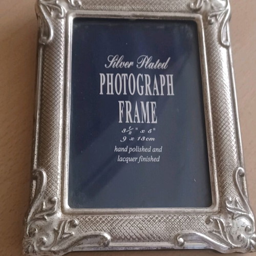 Silver-plated photo frame used vintage
