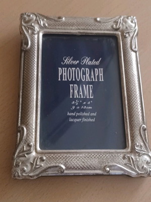 Silver-plated photo frame used vintage