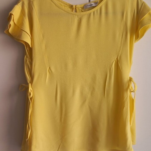 Toi & Moi women's blouse, soft yellow, size M/38/10