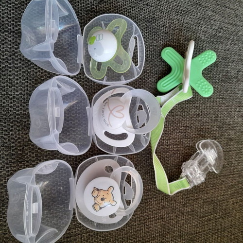 Silicone pacifiers NUK and mum new, pack of 3 pieces