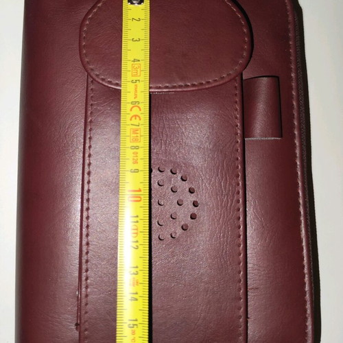 Leather personal organiser brown vintage new