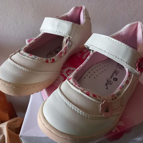 Girls' sandals size 29 new, white and pink