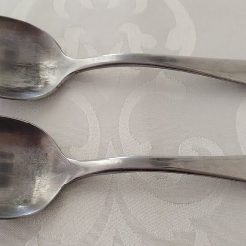 Medical Corps officer spoons used, set of 2, stainless steel