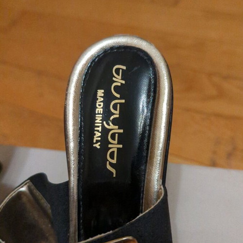 Blu Byblos sandals new, size 41, black with gold