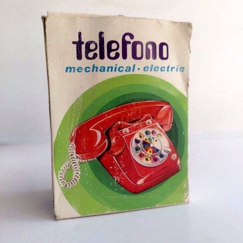 Mechanical Telephone Priftis toy from 1970s, new