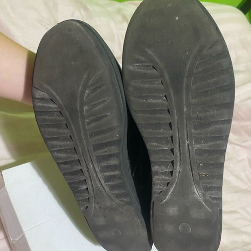 Leather shoes used, size 38, black