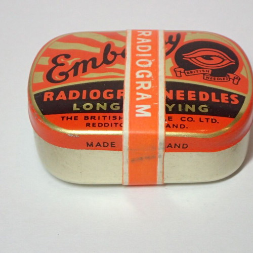 Embassy Radiogram Long Play Gramophone Needles sealed, new, 100 pieces