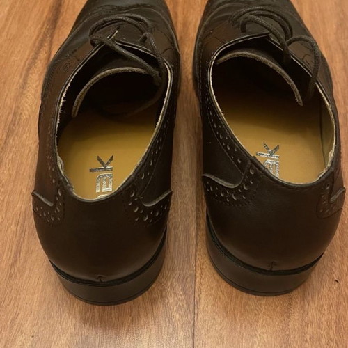 Nak leather shoes brown used, size 42