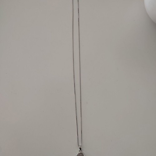 Silver feather necklace like new 925 silver