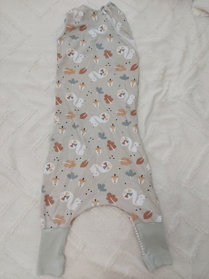 Tender summer sleeping bag mint with legs, 18-36 months