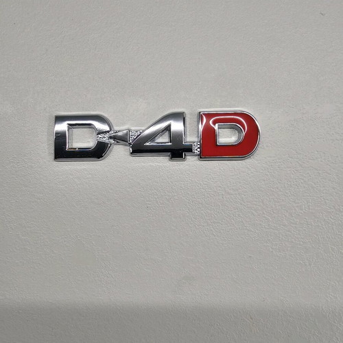 Metal Car Emblem Sticker for Toyota RAV 4, Corolla, Yaris D-4D Silver