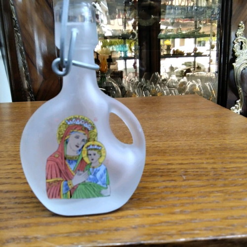 Holy Water Storage Bottle new with Virgin Mary image