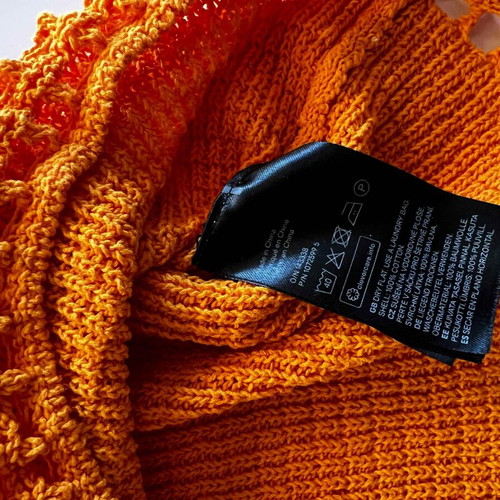 Knitted dress orange H&M like new, XL