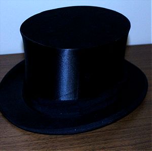 Αυθεντικό πτυσσόμενο καπέλο όπερας, κύλινδρος