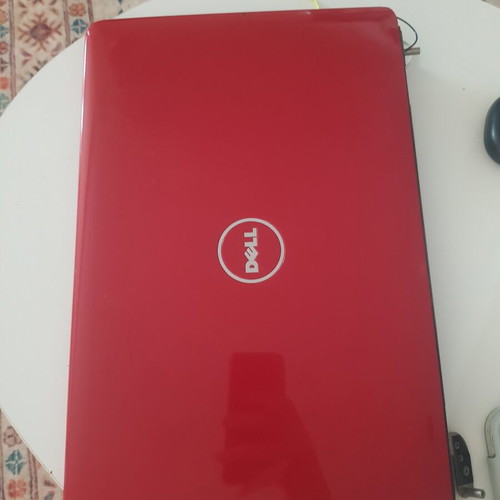 Dell Inspiron 1545 laptop screen with top cover, hinges, camera, antenna used