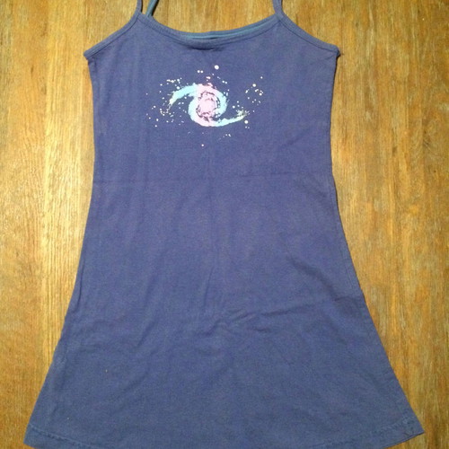 MINI DRESS A LINE BLUE-PURPLE