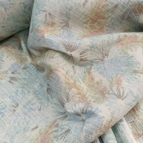 Curtain fabric from Spain new, soft polyester opaque