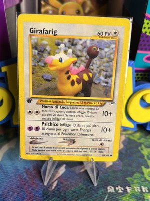 Girafarig Neo Destiny 1st Edition Pokemon card