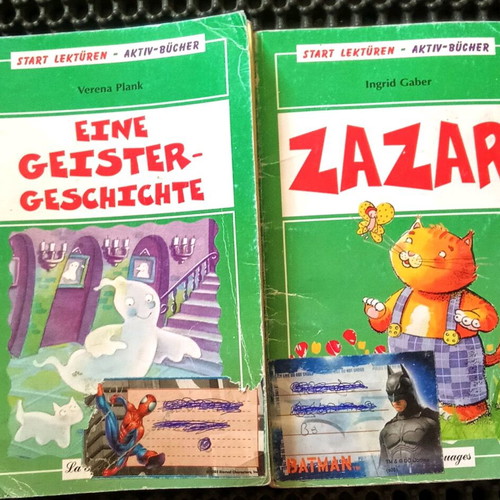 German learning comic used, set of 2 books