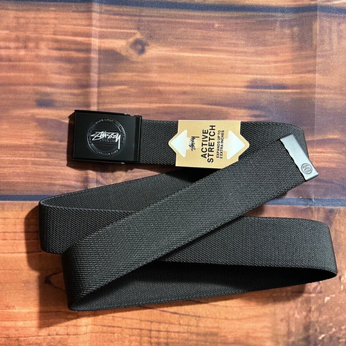 Stussy belt black slightly elastic new