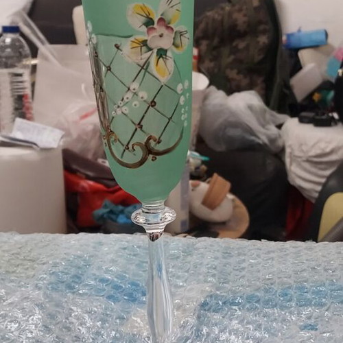 Crystal glasses handmade new