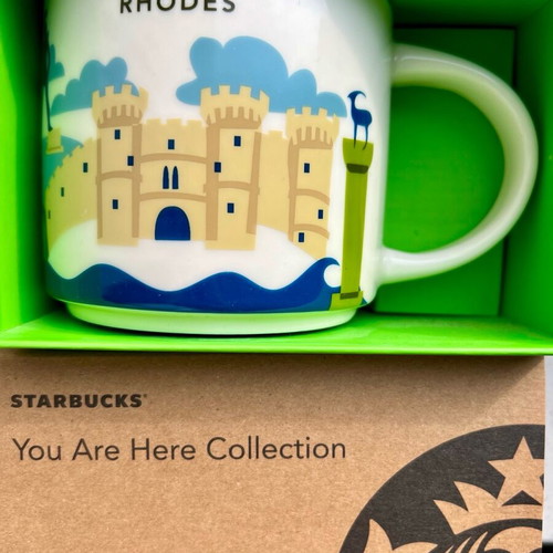 Large Starbucks YAH Rhodes Mug new 414 ml