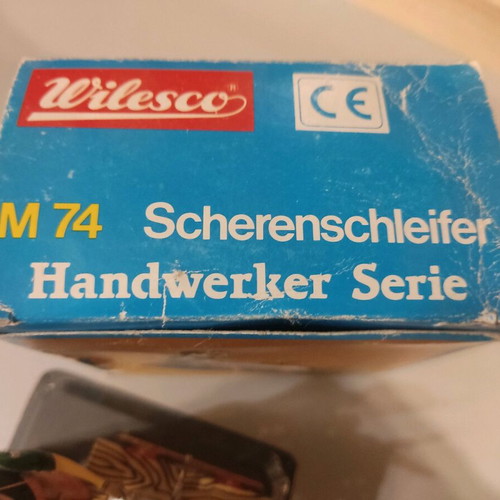 Tin shears grinder used, vintage Wilesco toy