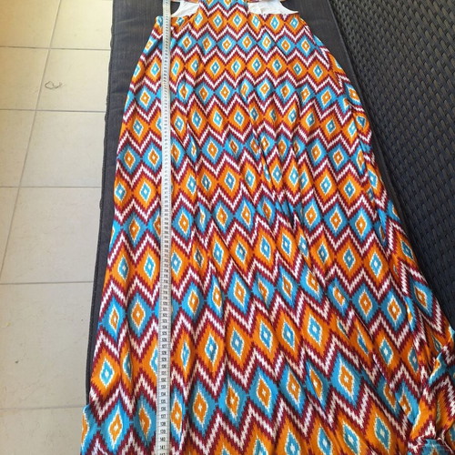 Maxi dress with front opening