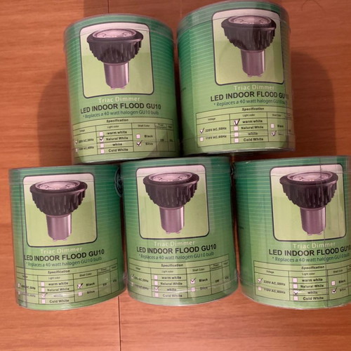LED GU10 5W bulbs new, pack of 29 pieces