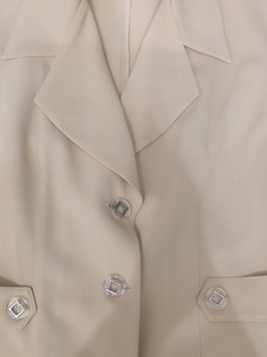 Beige jacket skirt set