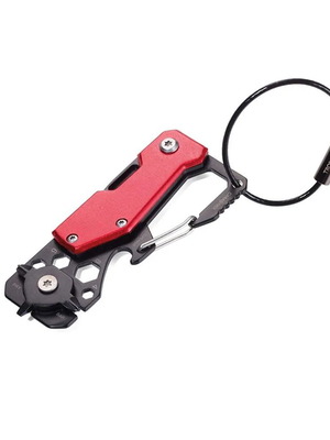Troika Mini Tool Keychain TOOLINATOR KTL25 Red-Black
